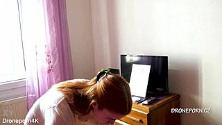 WOW, Beautiful Naked Redhead Karolinka Applies Makeup So Teasingly!