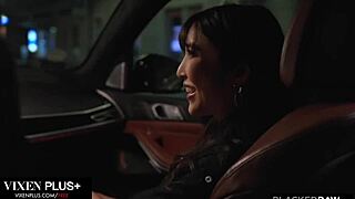 blackedraw sultry podcaster emiri momota gets a ride and bbc from stranger
