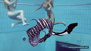 Katrin and lucy big tits underwater