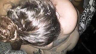 Sucking and shaking that ass for big black cock