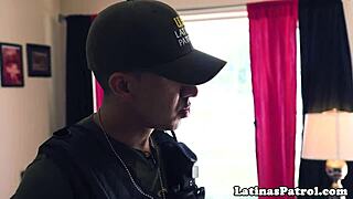 real latina immigrant pounded by lucky agent
