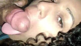 slutty wife blows delivery boy close up