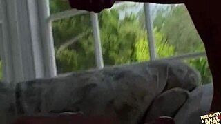 inocent looking blonde is being spanked and fucked hard by a big guy