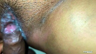 Huge Cumshot In Hairy Pussy And Playing With Cum