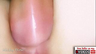 cuckold pov closeup anal while he fucks my ass and cums