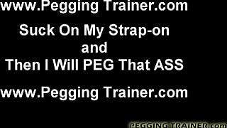Spread your cheeks and get ready for my strapon now