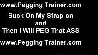 Spread your cheeks and get ready for my strapon now