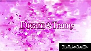 dream tranny - big tittied shemales riding a guys dick compilation