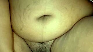 Ebony stepmother masturbates her big wet pussy hard