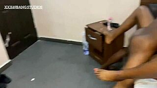 Horny petite ebony seduces stepbrother for fun
