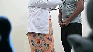 doctor checking patient dick
