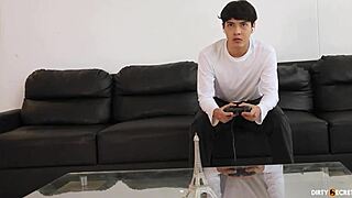 My Stepsister Plays Video Games While I Play With Her Ass