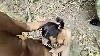 Marlon costa bbc fucking outside at jungle a hot tranny