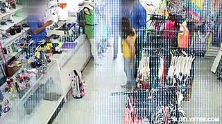 Shoplifter catalina ossa hides camera in office