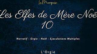 Les Elfes De Mere Noel In French Dirty Talk Orgy