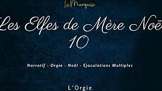 Les Elfes De Mere Noel In French Dirty Talk Orgy