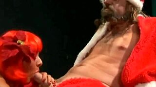 merry blowjob from a slut sucking cock
