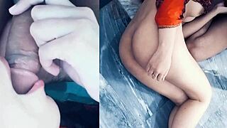 Stepbrother puts his penis in her mouth