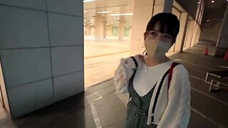Young Japanese beauty with big tits and ass gets raw creampie