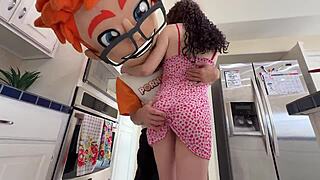 Petite Stella Nash called my cock a homemade sausage and then ate it