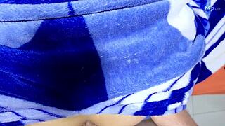 Oops Stepbro Look How My Blanket Tore For Anal Sex
