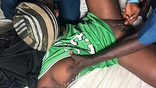 two african men devour cheating mistress in hotel room full video