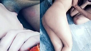 Stepbrother puts his penis in her mouth