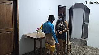 a latino and his arab friend are on a business visit to colombia the extravagant latino fucks the waitress who serves them