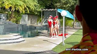 blonde lifeguards feasting on patients hard dick