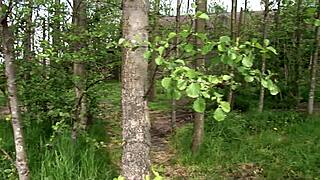 blonde teen sluts lost in forest meets two big cocks