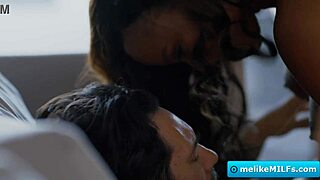stunning black beauty with amazing big boobs fucking huge dick and suck it good