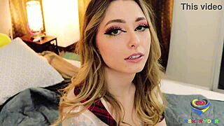 Fit Girl Rides Massive Cock After Face Fucking