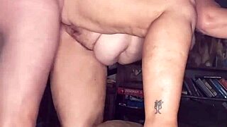 milf spreads thong for creampie