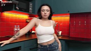 fuck me right here in the kitchen now