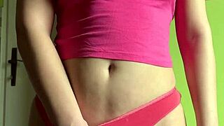 cute teen maiskii practices her routine