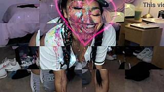 Glitter Gals Candy Cum Cumshot Explosion!
