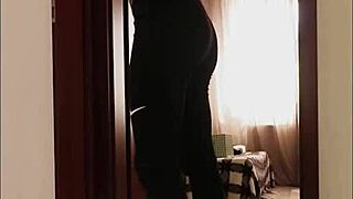 Home isolating he fucks me during my yoga hour with creampie