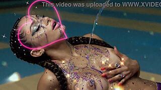 Glitter Gals Candy Cum Cumshot Explosion!