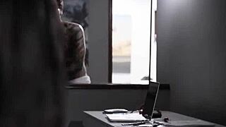 Brunette stepsister wants her stepbrother to fuck her tight ass