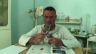 DOCTOR CURES HORNY PATIENT WITH DOGGYSTYLE SEX