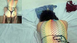 Brunette eats girlfriends ass until she cums hard