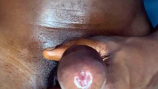 Black Monster Cock Jerking Off Hard
