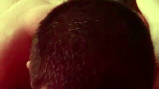 Latina wife receives oral pleasure from husband at home