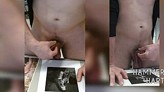 Cum tribute for asa submissiveslut in close up detail