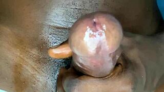 Black Monster Cock Jerking Off Hard
