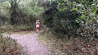 Busty Wife Fucked Outdoors By River After Run