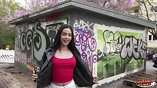 German scout - slim and small 18+ tits latina girl kubera fortuna at first casting fuck