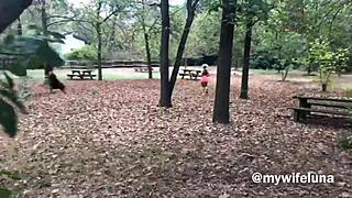 Busty Wife Fucked Outdoors By River After Run
