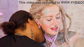 Tattooed girl bbc anal fuck - deepthroat atm facial cumshot