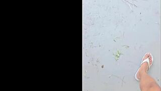 Stomping makes everything look tiny below